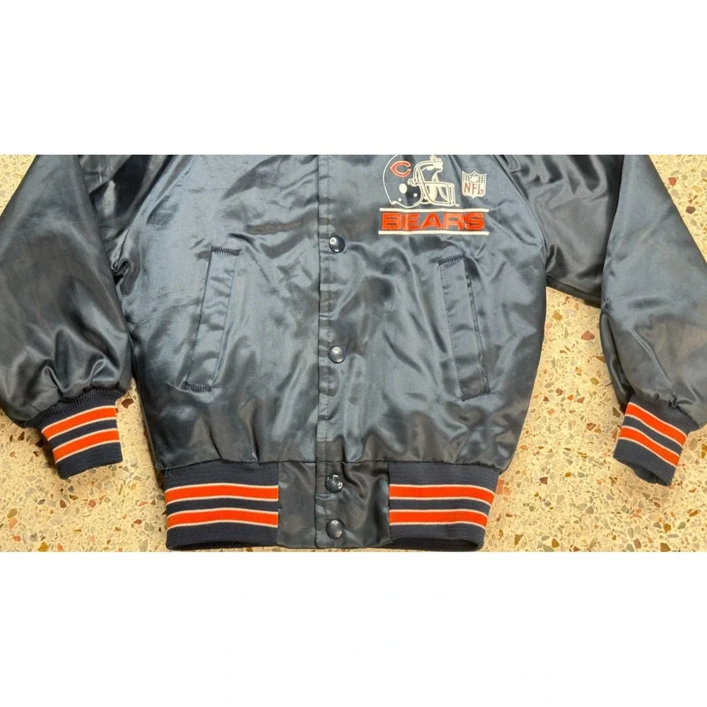 Chalk Line NFL Vintage Chicago Bears Snap Button Toddler Bomber Jacket Size‎ 6/8